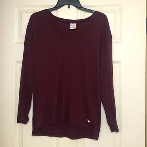 SALE!! 😏PINK long sleeve V-neck T-shirt